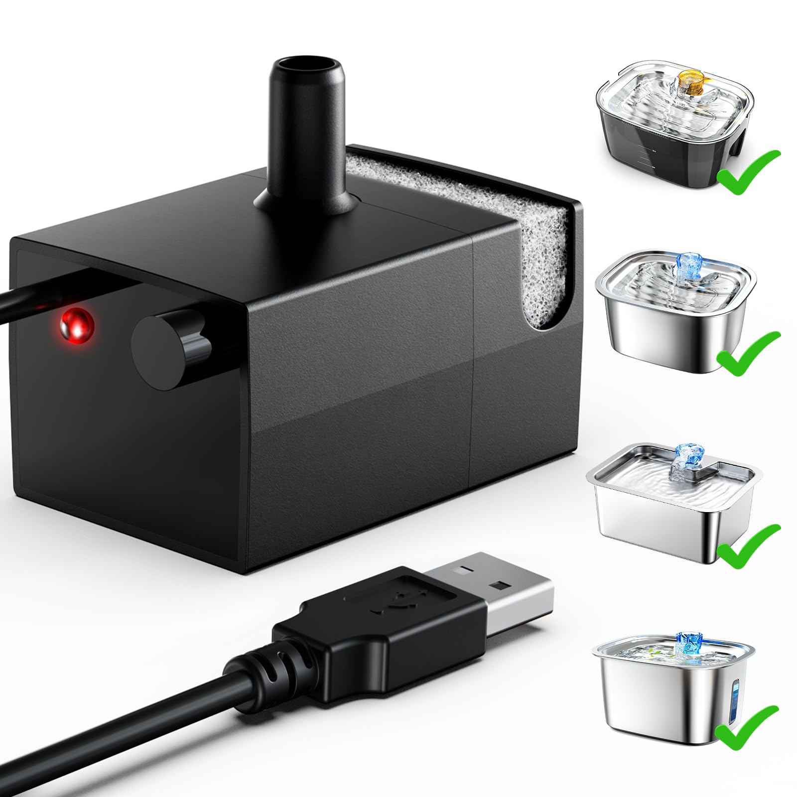 Dog Water Fountain Water Pump Replacement-0